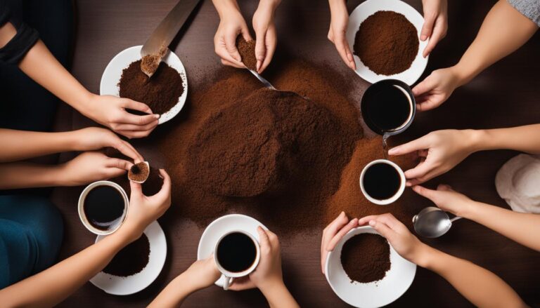 Coffee grounds ritual