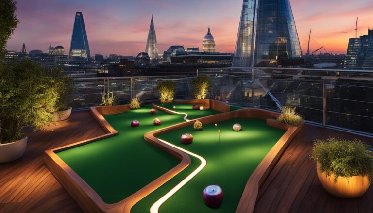 rooftop crazy golf in London