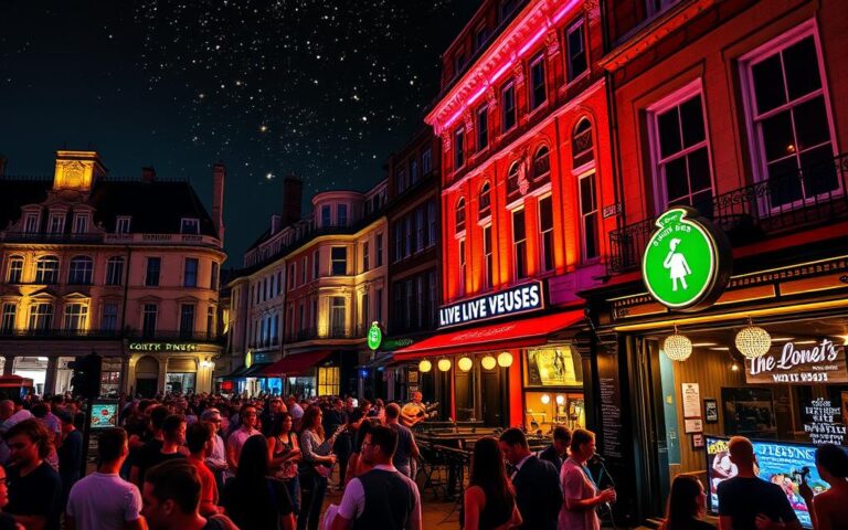 live music venues in london at night