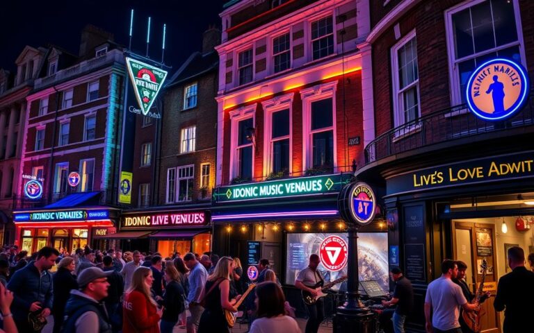 night time music venues London